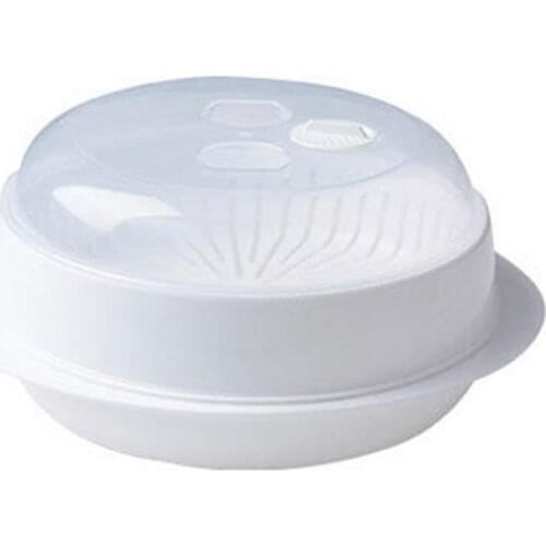 New Microwave Steamer with Fresh-keeping Cover Round Steamer environmental protection Oven Roaster Kitchen Tools Cooking Tools
