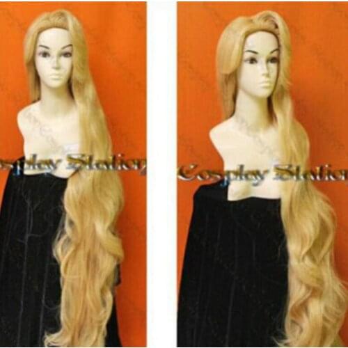 Rapunzel Custom Styled Wig 150cm Resistance High-temperature Mixed Gold Wig Hair