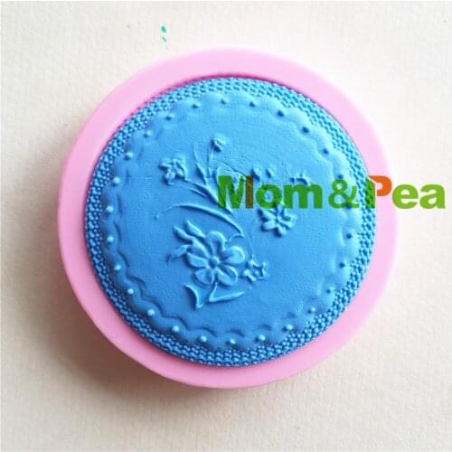 Mom&Pea MP162 Free Shipping Flower Silicone Mold Cake Decoration Fondant Cake 3D Mold Soap Mold Food Grade