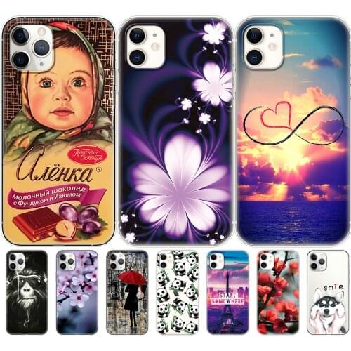Silicon case cover For iphone 11 Phone Case for iphone 11 pro max eleven coque etui bumper Back Cover protective Soft TPU bags