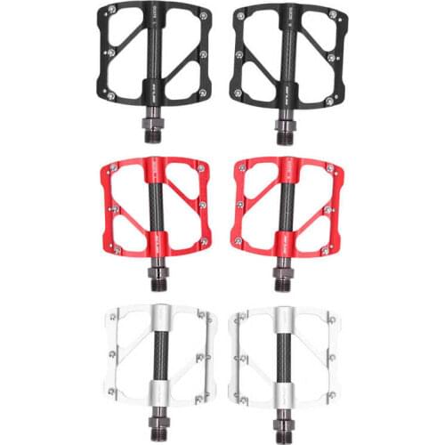 Bike Pedals GUB 1 Pair Mountain Bike Pedals Road Bicycle 3 Bearings Foot Pedals with Anti-Slip Nails Bicycle Parts