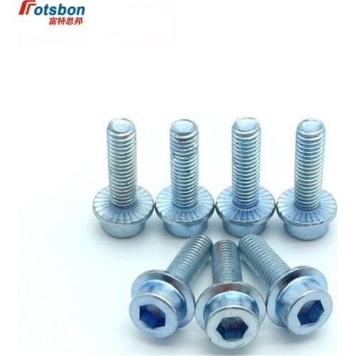 M5/M6/M8/M10 Hexagon Socket Head Cap Screw with Flange Cerrojo Vis Boulon Bolts Pernos Tornillos Hex Bolt Allen Screws DIN251 PC