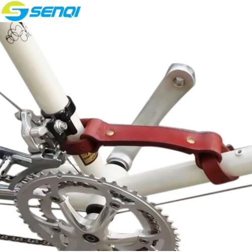 Vintage Bicycle Handle Belt Bike Hand Carrying Relaxed Hand Strap Pure Leather Protective Case FZX001