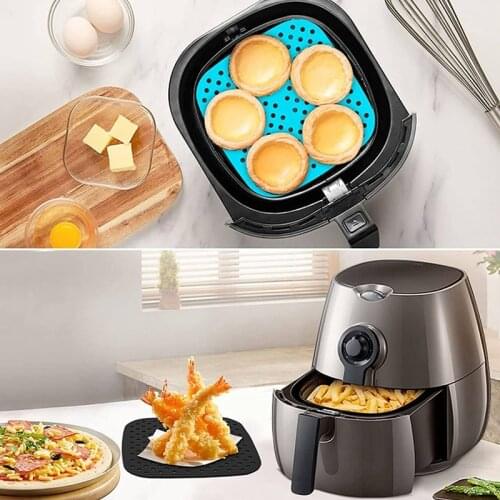 Air Fryer Liners-8.5 Inch, Non-Stick Air Fryer Silicone Mat,Reusable Air Fryer Mats,Counter Heat Resistant and Microwave