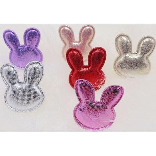 20PCS Rabbit Ball Padded Appliques For clothes DIY Baby hair Clip headwear Decor Ornament Accessories