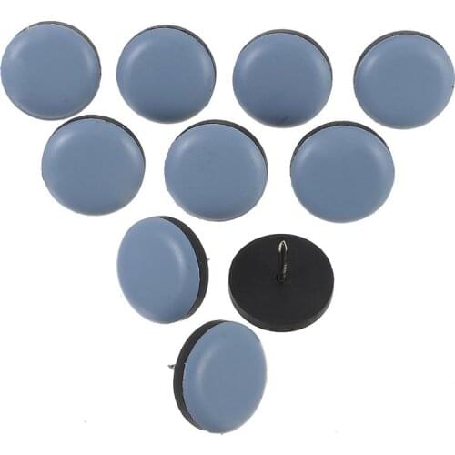 20pcs Furniture Glides Leg Bottom Feet Pads Non-skid Floor Furniture Tacks Nail Protector Buffer Bumper Stop Cushion Hardware