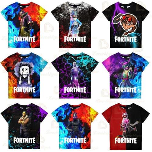 3d Tshirt Fortnite Shoot Game Battle Royale Victory Sudaderas Children Kids Boys Girls Tops T-shirt Baby Clothes