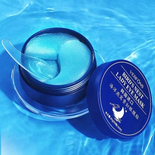 60PCS Ocean Deep Moisturizing Eye Patchs Hyaluronic Acid Eye Mask Beauty Firming Anti-Aging Hydrogel Eye Stickers Skin Care