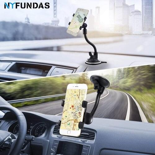 Car Windshield Clamp Mobile Phone Holder For xiaomi redmi note 8 pro iphone 11 Pro Max XS 8 7 plus XR Cell Phone Universal Mount