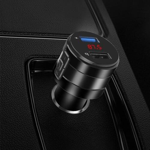 Car MP3 Player Wireless Audio Receiver Handsfree Bluetooth 4.2 FM Transmitter Modulator Car Charger 3.1A Dual USB Adapter