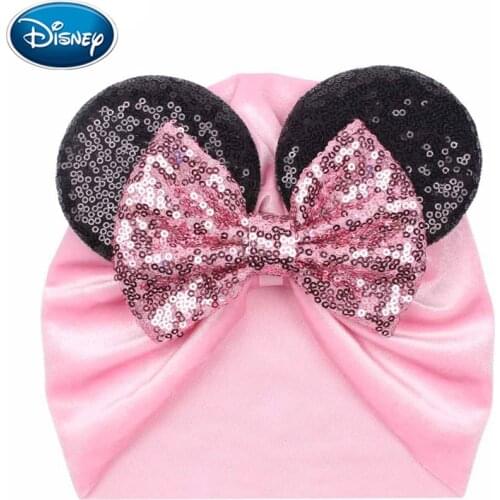 Disney Mouse Ears Velvet Headband Classical Hair Bows Wide Elastic Turban DIY Girls Hair Accessories Party Accesorios MujerL