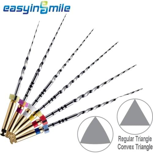 EASYINSMILE Endodontic NITI Large Tapered Rotary Files SX-F3 Assorted 25MM Endo Files Dental Engine File Tips for Motor Use
