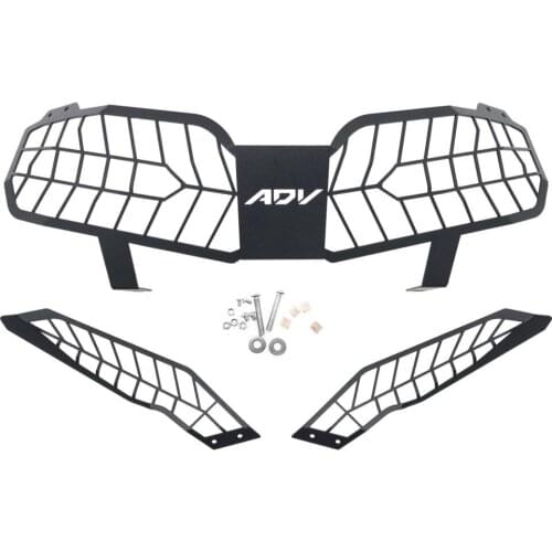 Farol da motocicleta adv150 cabeça luz radiador guarda grille grill capa proteção para honda adv 150 adv150 2019-2020