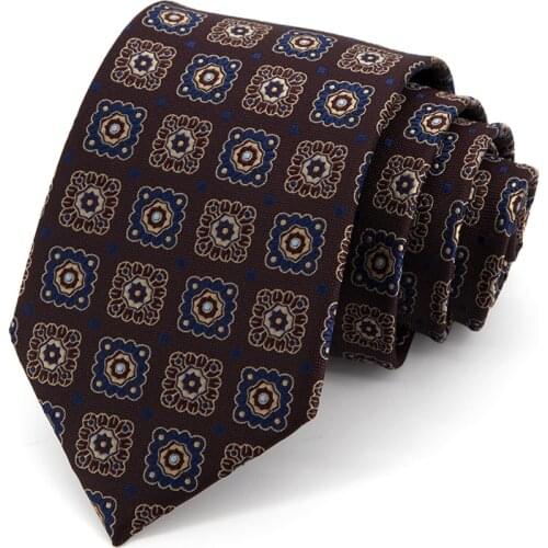 8 CM Business Dress Ties For Men Luxury Jacquard Necktie Party Wedding Office Male Gift Box