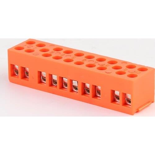 H3801-10 10pcs Screw Terminal Block Connector 36A 600V 10P Dural Row Barrier PC,Electric Wire Terminal Connector Joint