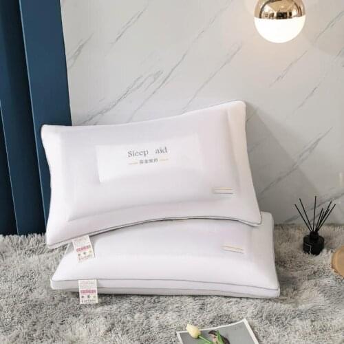 Soft and Fluffy Sleeping Pillow, Filled with Chamomile, Light Scent, and Sleep Aid, Suitable for Home and Business Trips