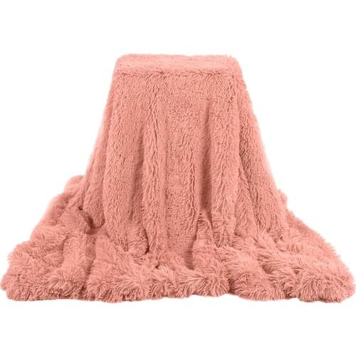 Soft Luxury Blanket Plush Shaggy Silky Blankets Faux Fur Throw Bedspread Summer Quilt Throw Blanket for Wedding Decor