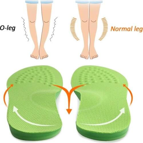 O/X-Leg Orthopedic Insoles Arch support insole corrigibil Bow Legs Valgus Varus Massaging Shoe pads Beauty Leg Feet Care Insert