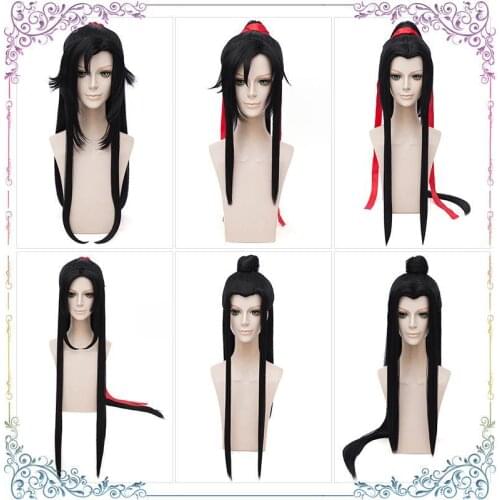 Mo Dao Zu Shi Cosplay Wig Wei wuxian Young Grandmaster of Demonic Cultivation Costume Men Jin Ling Lan Wangji Headband
