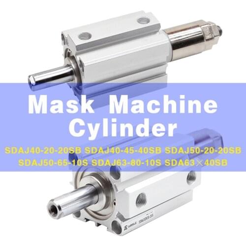 Mask Machine Pneumatic SDAJ SDA Double Rod/Adjustable Cylinder Compact SDAJ40 SDAJ40-45 SDAJ50-20 SDAJ50 SDAJ63-80 SDA63×40 SDA