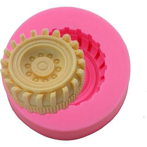 Large wheel turned sugar cake silicone mold chocolate craft soap mold lace cake dessert decoration mold DIY cookie baking tools