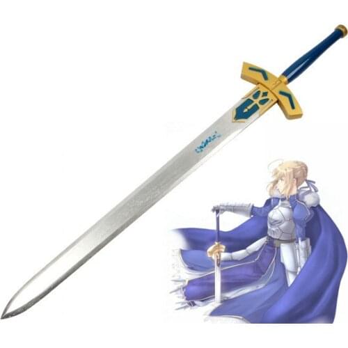 Fate Saber Sword Destiny Guardian Night Blackened King Arthur Vows Victory Wood Sword COS Props Personal Collections Knifes