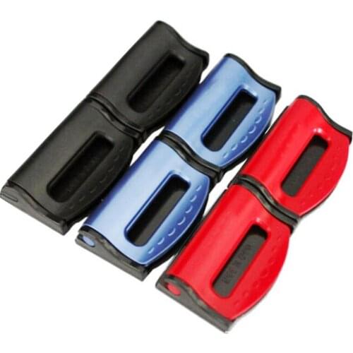 2pcs Universal Car Seat Belts Clips Safety Adjustable Auto Stopper Buckle Plastic Clip 4 Colors Interior Accessories Car-styling