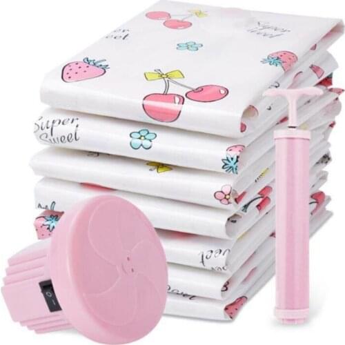 Vacuum Storage Space Saving Bag Bags Compressed Travel Reusable Large Saver