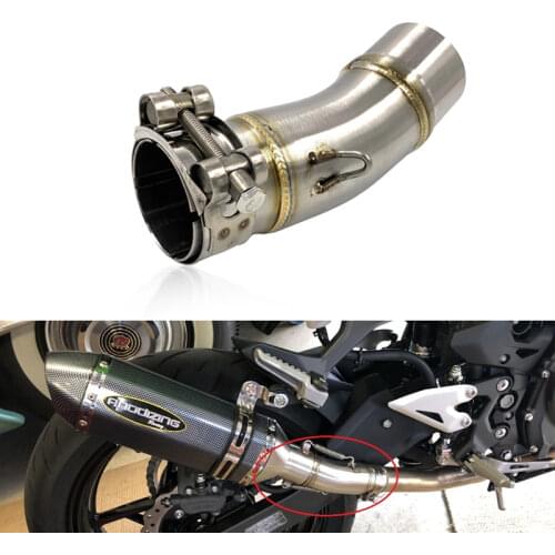 NINJA400 Motorcycle Exhaust Middle Link Pipe Slip-on Stainless Steel For Kawasaki Z400 Ninja 400 2018 2019 Moto Middle Link Pipe