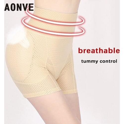 Padded Women Push-up Panties Butt lifter Body Shapewear Women Sexy Lingerie Sheathing Panties Breathable Black Underwear Summer