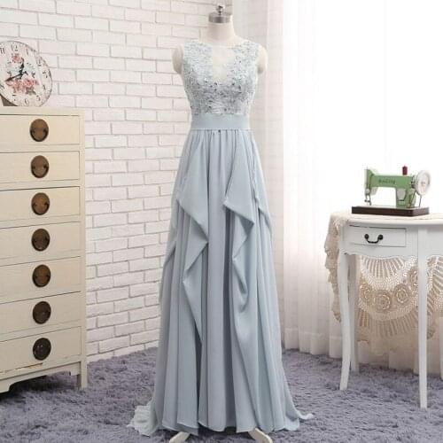 2020 New Banquet Party Dress Evening Dress Illusion O-neck Crystal a Line Prom Dress Sexy Backless Formal Dresses Haute Couture