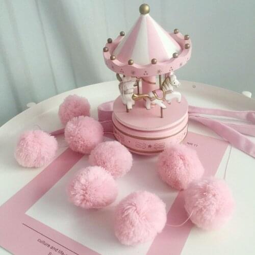 12pcs Balls Hanging Woolen Yarn Room Tent net Round decoration Pendant Nordic INS Wall ornaments props Toy Kids Christmas Gift