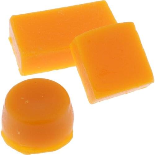 3Pcs Yellow Beeswax (Unbleached) Great for many uses! Block- Wax for Sculpting, Casting and Everyday Use