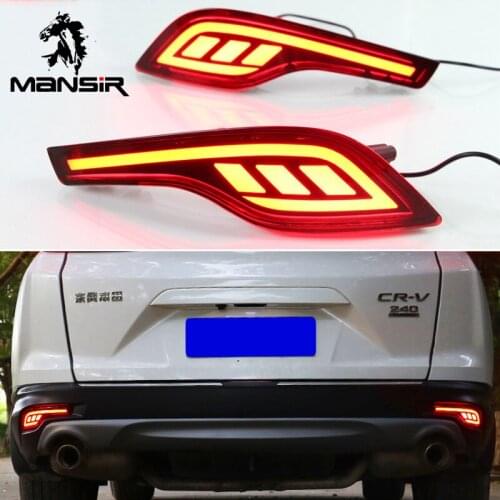 Car LED Rear bumper light Rear Fog Lamp Auto Brake Reflector For Honda CR-V CRV 2017 2018 Backup Lamps Bumper Lights Assembly