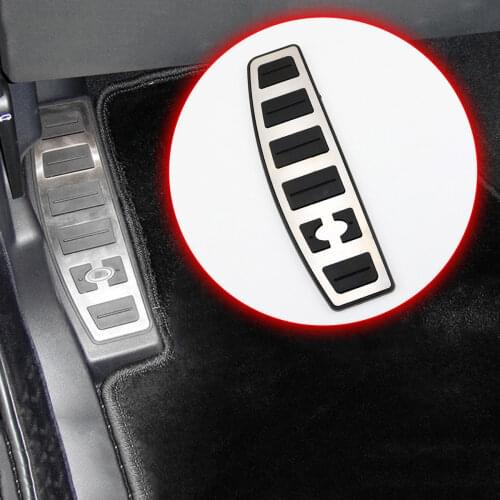 No Drill Antiskid Steel Pad Foot Rest Break Pedal Cover Carpet Fit For Range Rove Sport Discovery 3 4 LR3 LR4 L320 Accessories