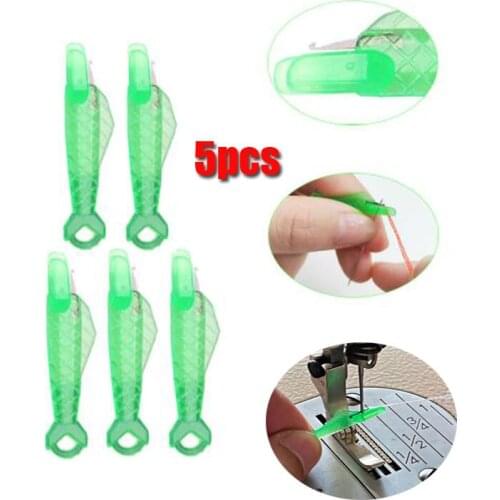 5pcs Quick Needle Threader Sewing Machine threade Needle Guide Automatic changer Thread sew needle Craft Tool Sewing Threader