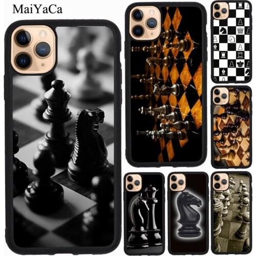 MaiYaCa Chess Board Dark Horse Case For iPhone 11 Pro Max 12 Pro Max mini XS X XR SE 2020 6S 7 8 Plus Fundas