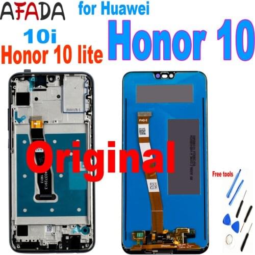 Original LCD Display For Huawei Honor 10 Lite 10i HRY-LX1 HRY-LX2 HRY-L21 Touch Screen Digitizer Assembly With Frame Replacement