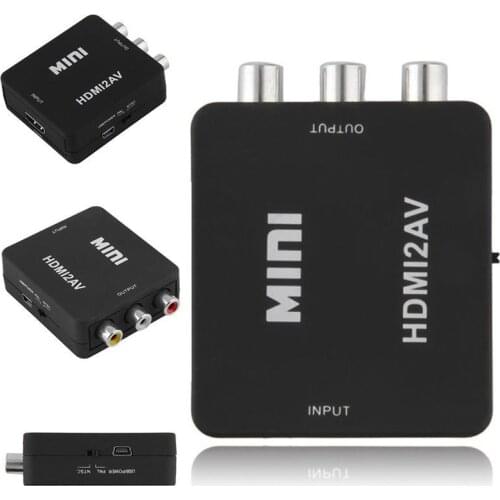 Mini 1080P HDMI Composite to RCA o Video AV CVBS Converter Adapter For HDTV