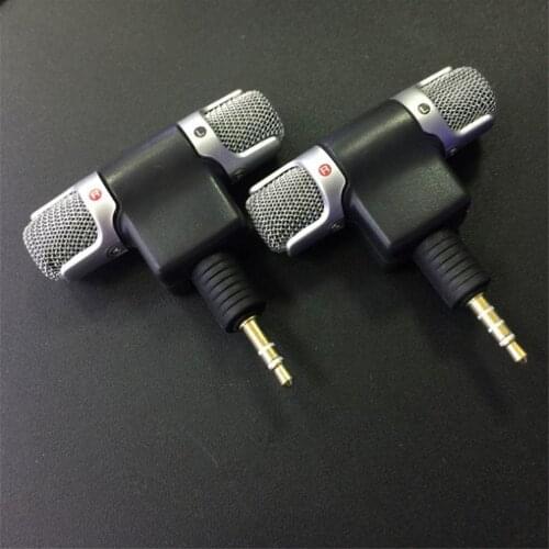Mini Jack Microphone Stereo Mic For Recording Mobile Phone Studio Interview Microphone For iPhone Android smartphone laptops PC