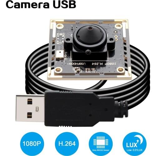 Low illumination mini usb camera SONY IMX322 cctv pcb board 3.7mm lens H.264 MJPEG YUY2 video security camera