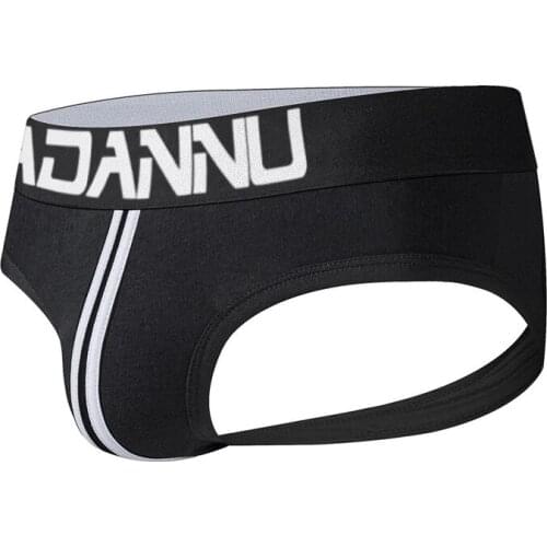2020 ADANNU Brand mens sexy Thongs underwear appeal Cotton color matching mens double d appeal underwear wholesale bars