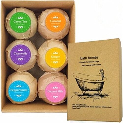 180g Soap Handmade Essential Oil Soap Moisturizing Bath Salt Soap Bubble Shower Bombs Ball Body Cleaner Spa 01