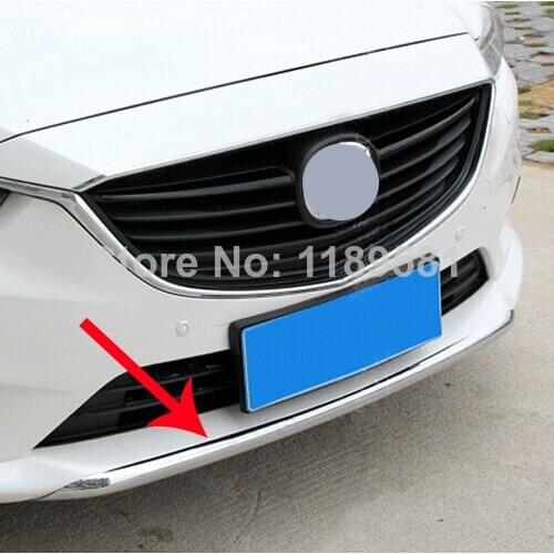 For Mazda 6 Atenza M6 2014 2015 ABS Chrome Front Bumper Cover Trim