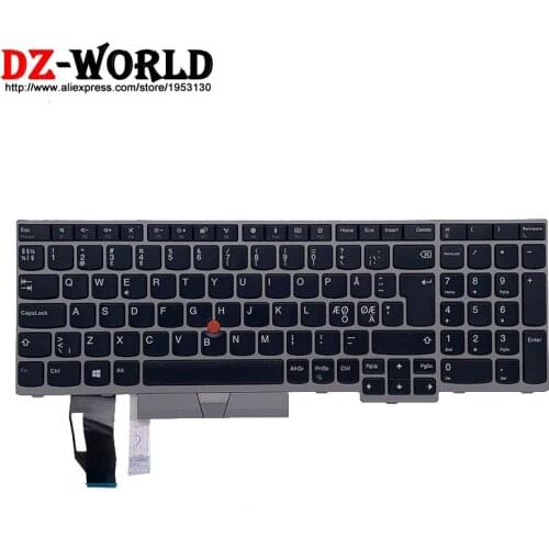 New Original Nordic Keyboard for Lenovo Thinkpad E580 E585 E590 E595 T590 P53S L580 L590 P52 P72 P53 P73 Laptop 01YN739