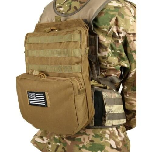 Outdoor 1000D Nylon Tactical Molle Hydration Bag Camouflage Waterproof Bags Military Army Combat Hunting Bag