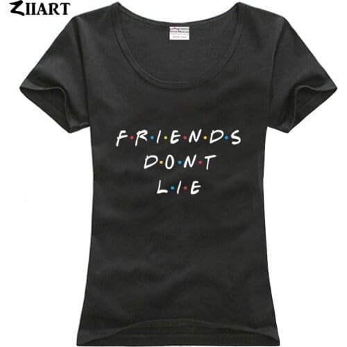 FRIENDS Don't LIE Friends Icon couple clothes girl woman female o-neck cotton short-sleeve T-shirt