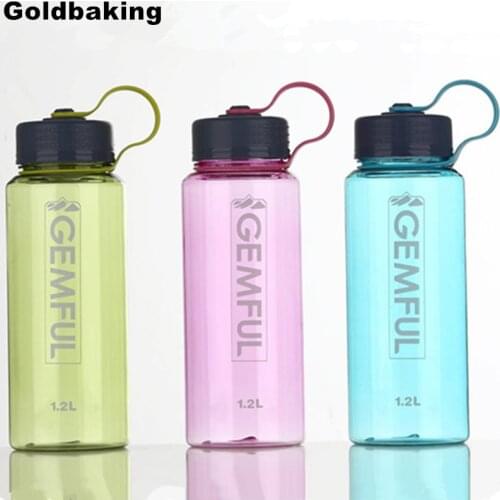 Goldbaking Large Capacity Drinking Bottle 1200ml Tritan 40oz Wide Mouth BPA-Free Water Bottle