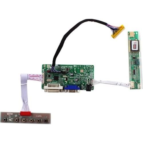 RT2281 LCD controller board support DVI VGA for 17.1 inch lcd pane 1440x900 B170PW03 V4 B170WP04 V0 B170PW05 V4 N170C2-L01 diy