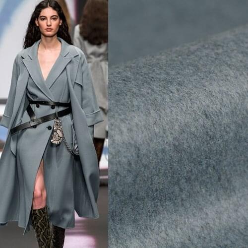 Pearlsilk 900g/m Weight Mix-Colour Double-side Overcoting Wool Fabrics Materials Winter Women Overcoat Sewing Cloth Freeshipping